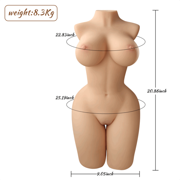 Torso Sex Doll De 53cm Con Gran Busto Para Placer Compacto E Intenso - Imagen 4