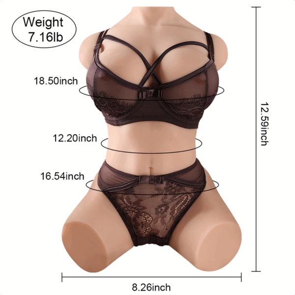 Muñecas Sexuales De Torso Pechos Suaves Caderas Pronunciadas Y Doble Canal - Imagen 2